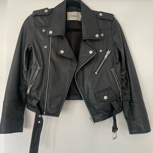 Women's Black Biker Jacket